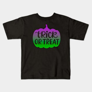 Pumpkin Trick or treat Halloween Kids T-Shirt